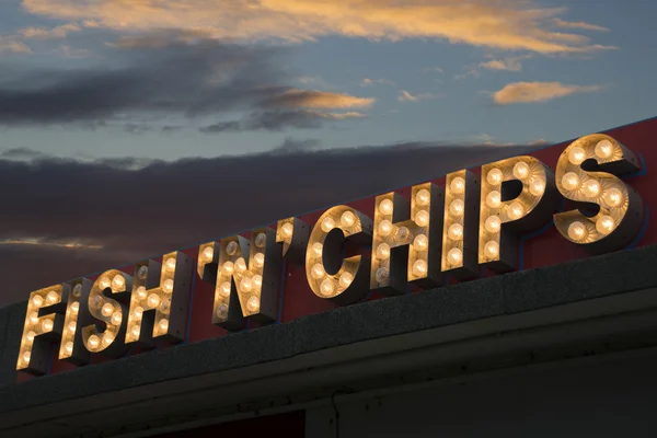 Poisson et chips — Photo