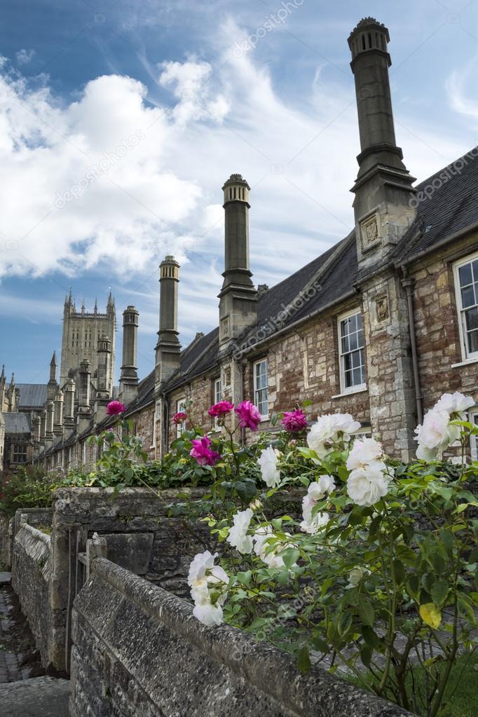 Vicars Close and Wells cathedral