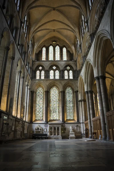Salisbury cathedral interior — Stock Photo, Image