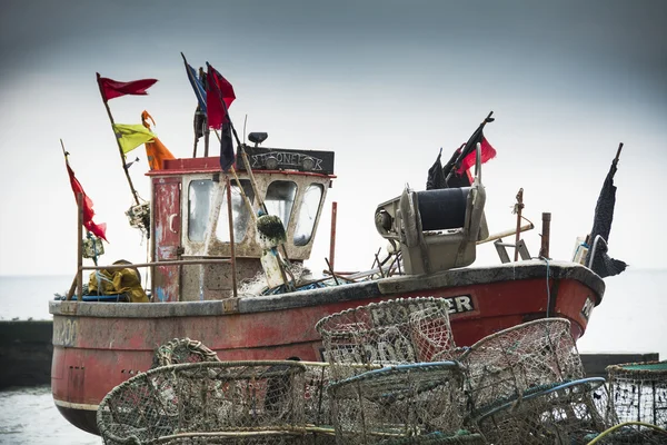 Рыбацкая лодка Гастингса — стоковое фото