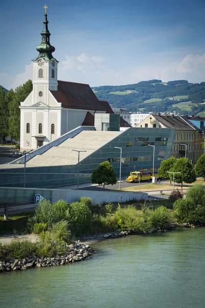 Linz e Danubio — Foto Stock