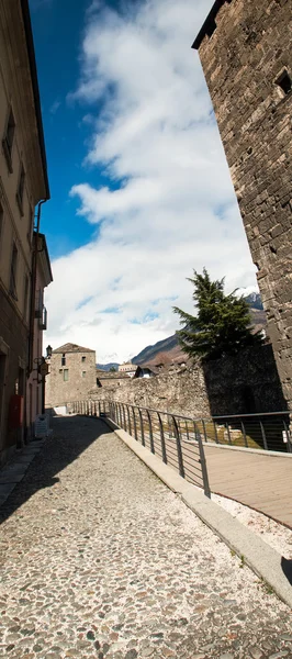 Roman theater, Aosta, Valle d'Aosta, Italia Стокове Зображення