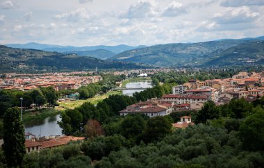 Floransa şehir merkezinde, ana sayfa görünümü, Toskana, İtalya