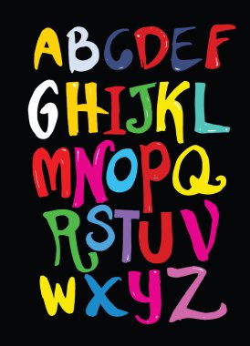 elle çizilmiş alfabesi harfleri