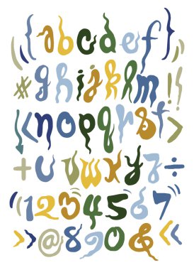 elle çizilmiş alfabesi harfleri