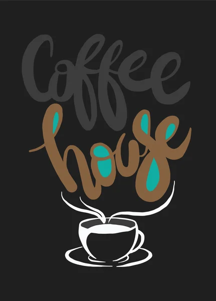 Koffiekopje vector logo ontwerpsjabloon — Stockvector