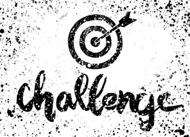  Fırça yazı, Typog boyalı el yazısıyla yazılmış word challenge