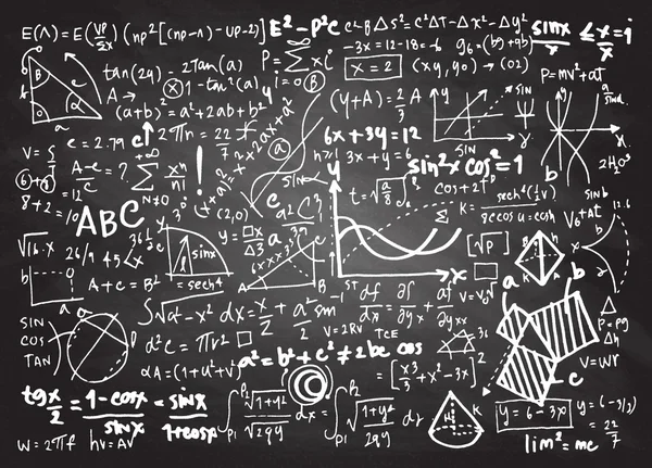 Matemáticas matemáticas lineales educación círculo fondo con geometr — Archivo Imágenes Vectoriales