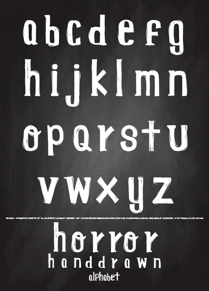 Alfabeto vectorial. Cartas hechas a mano. Cartas del alfabeto wri — Vector de stock