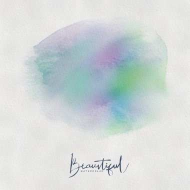 Suluboya resim sanatı soyut renk dokusu arka planı. El boyalı suluboya lekesi, duvar kağıdı afişi ve herhangi bir desen için sulu boya kağıt üzerindeki bulutlu desen.