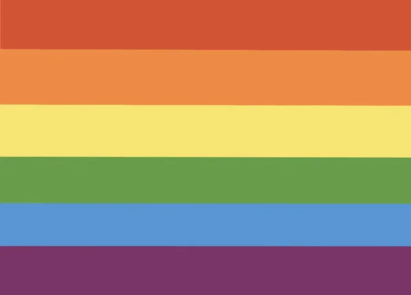 Lgbtの誇りフラグ 虹のフラグの背景 多色の平和旗運動 オリジナルカラーシンボル 横線のアイコン グラフィックデザインのモックアップ Web用の編集可能なテンプレート Print — ストックベクタ