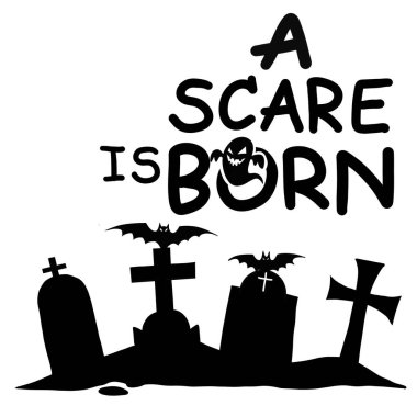 Cadılar Bayramı kelime oyunu, illüstrasyon, el çizimi karalamalar, her biri ayrı bir katmana..