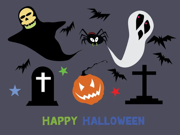 Halloween tekens: hoge resolutie jpeg opgenomen. — Stockvector