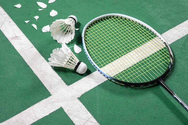 Stock photo of Badminton court — Stock Photo, Image