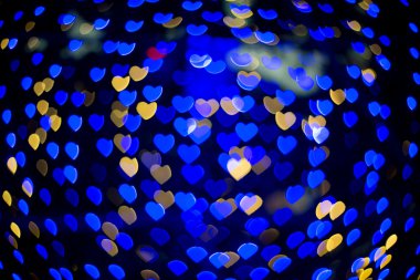 kalp bokeh arka plan. Sevgililer günü arka plan