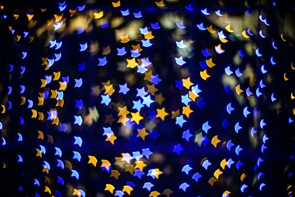 Multicolour bokeh Star shape — Stock Photo, Image