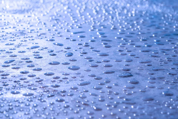 Macro de gotas de agua (DOF poco profundo ) — Foto de Stock