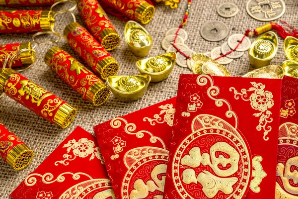 Assorted chinese new year decorations — Stock Photo, Image