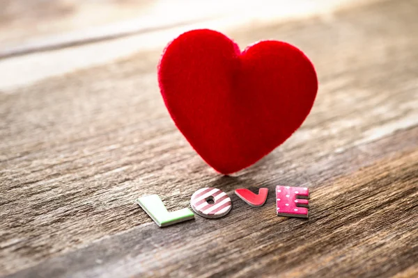 Love message written by colour paper — Stock Photo, Image