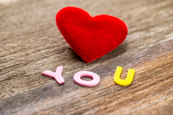 Love message written by colour paper — Stock Photo, Image