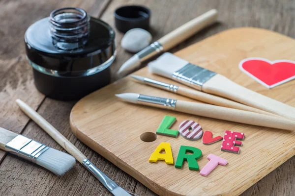 Amor Artista palabra en blanco instantánea foto — Foto de Stock