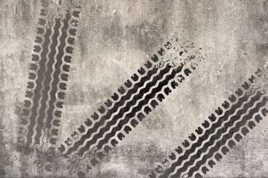 soyut yol arka lastik parça ile