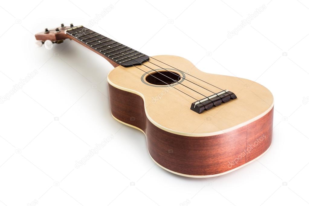 ukulele guitar isolated on white Clipping path included