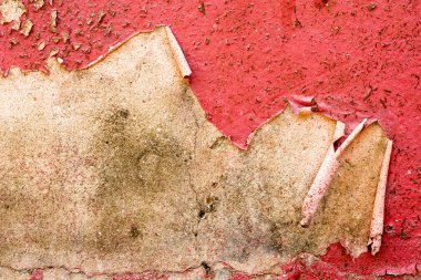 Grungy kırmızı çimento duvar doku