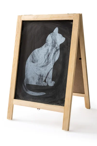 Chalk rubbed out on blackboard isolated — Stock Photo, Image