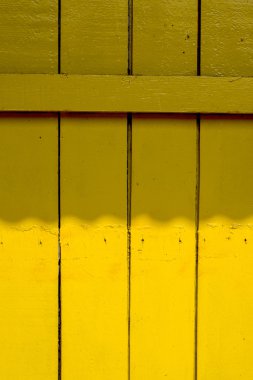 Eski ahşap duvar doku arka plan sarı