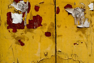 Grunge eski sarı ahşap duvar doku arka plan