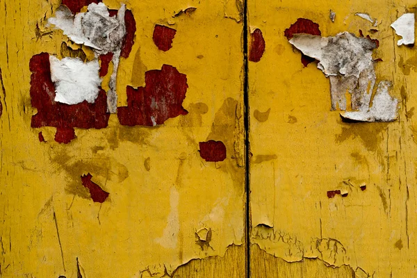 Grunge Old yellow wood wall texture background — Stock Photo, Image