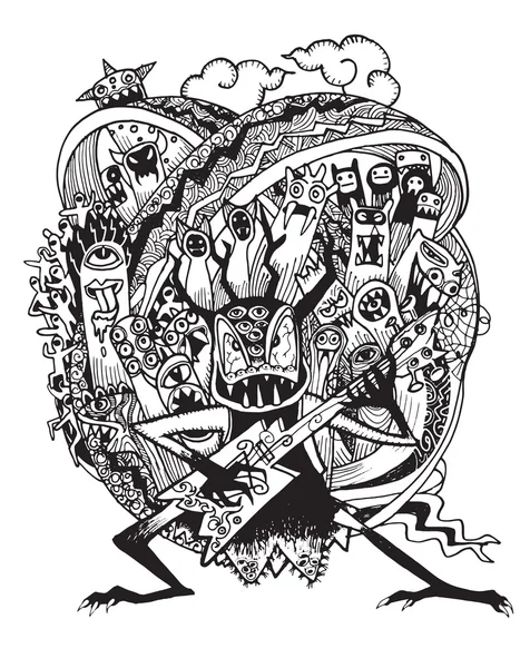 Canavar rock grubu Rock müzik el çekilmiş 