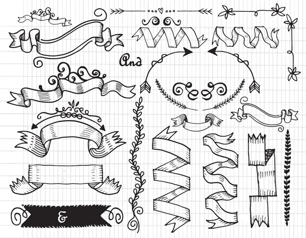 Etiqueta Vintage dibujada a mano — Archivo Imágenes Vectoriales