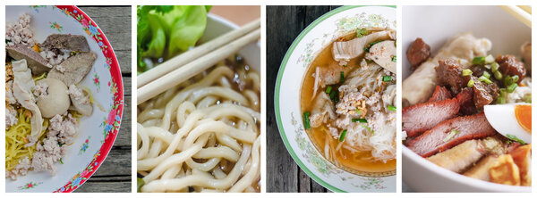 Collage photos of Noodle