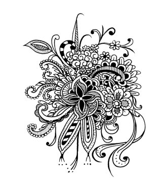 El çizim Doodle desen