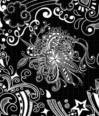 El çizim Doodle desen