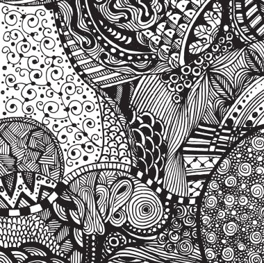 El Doodle desen arka plan çizimi