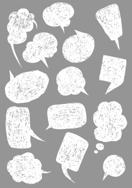 resimde çizilmiş konuşma kabarcıklar