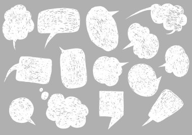 resimde çizilmiş konuşma kabarcıklar