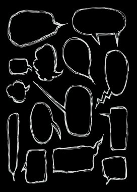 resimde çizilmiş konuşma kabarcıklar