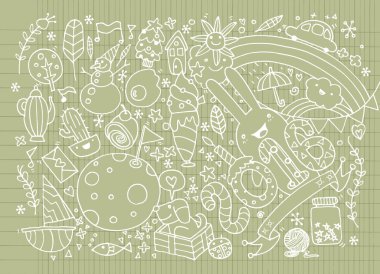 Yeni Yılınız Kutlu Olsun. komik parti ile tatil arka plan