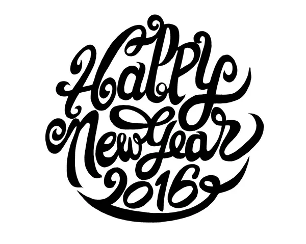 Ручной рисунок Дудл счастливого нового года. Векторная иллюстрация . — стоковый вектор