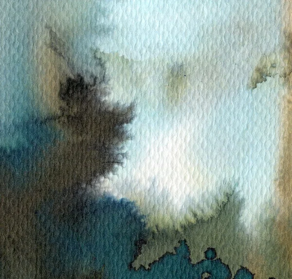 Aquarell Hintergrund mit abstrakter Landschaft — Stockfoto