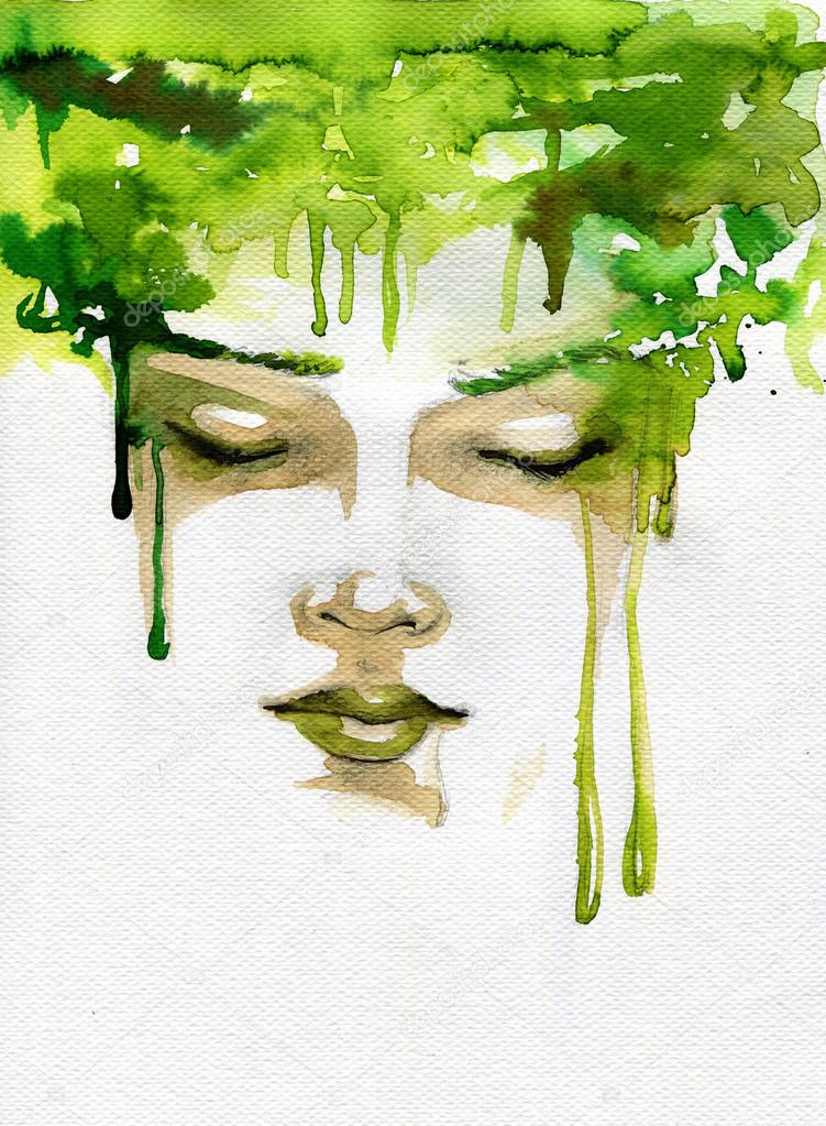 Green woman Stock Photo by ©bruniewska 67814797