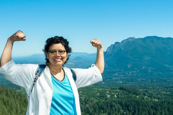 Gen X Woman On A Dayhike — Stock Photo, Image