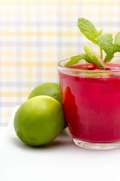 Limes In Drink Recipe — Stock Photo, Image