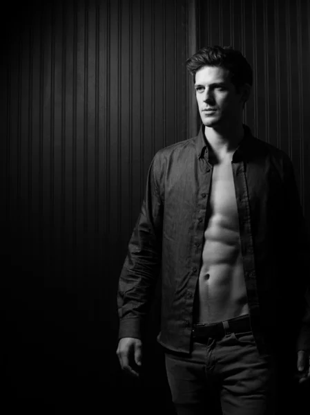 İnce erkek Washboard Abs