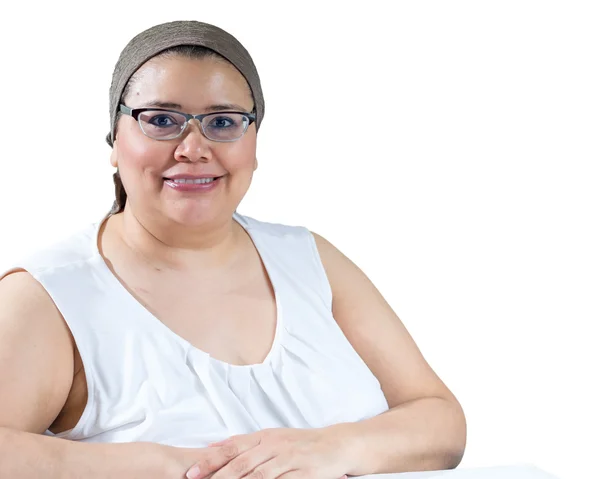 Edad Media Mujer hacer frente al cáncer de mama — Foto de Stock