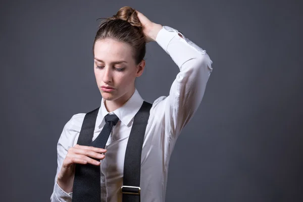 Female Editorial On Masculinity — Stock Photo, Image